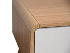 Danish Style Konferenční stolek Caitlin, 100 cm, přírodní / bílá