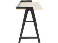 Danish Style Pracovní stůl Alvin, 120 cm, přírodní / černá
