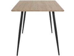 Danish Style Jídelní stůl Rex, 140 cm, dub / černá