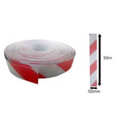 4Car Protiskluzová páska červeno-bílá 50mm x 50m