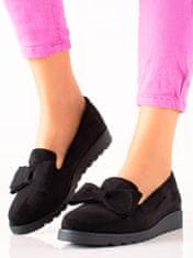 Amiatex Komfortní polobotky černé dámské bez podpatku + Ponožky Gatta Calzino Strech, černé, 37