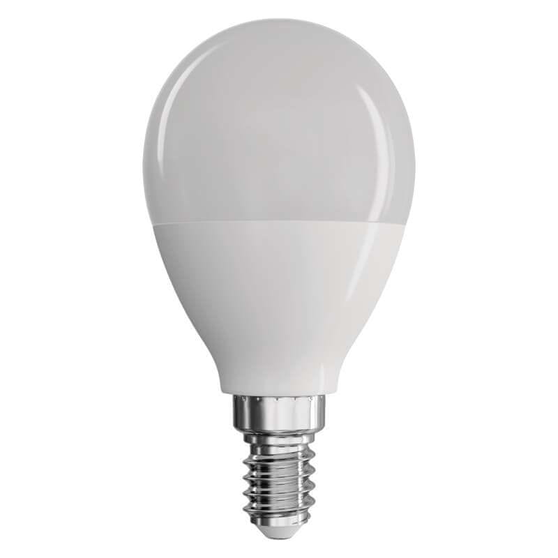 Levně Emos LED žárovka Classic Globe 7,3W E14 teplá bílá