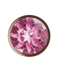 Lola Games Anální kolík Diamond Quartz Shine L Růžové zlato