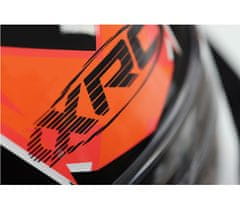 XRC Helma na moto Merchi R black/orange/grey vel. L