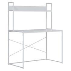 shumee Počítačový stůl bílý 110 x 60 x 138 cm dřevotříska