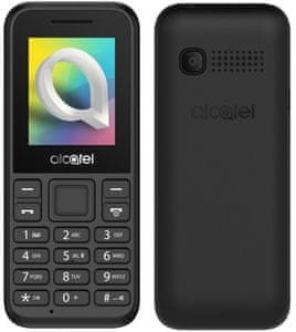 mobilní telefon s klasickou konstrukcí alcatel 1068d fotoaparát displej pohodlná klávesnice 400mah baterie kalkulačka poznámky budík fm tuner