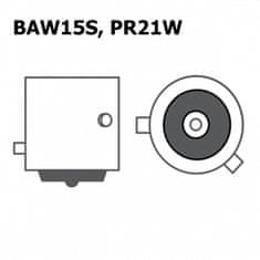 motoLEDy PR21W LED žárovka BAW15S 12-24V CANBUS červená
