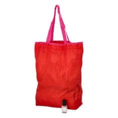Delami Jednobarevná skládací nákupní taška, červená