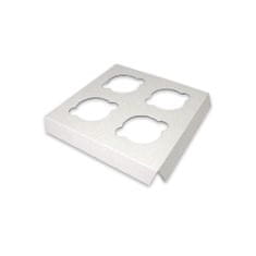 CENTROBAL Proložka do krabice 20x20x10 cm na 4 muffiny/cupcaky (10ks)