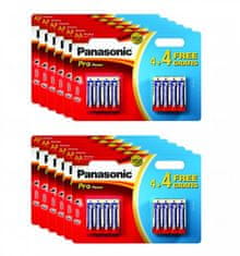 Panasonic 12x Baterie PRO POWER AA, LR6, tužková, 1,5V, blistr 8 ks (1 karton)