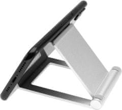 FIXED stojánek Frame TAB pro mobil/tablet, univerzální, stříbrná