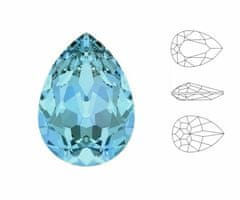 Izabaro 4ks crystal akvamarín modrá 202 hruška slza efektní