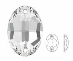 Izabaro 3210 broušený krystal, šaton, oválný
