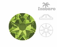 Izabaro 72ks crystal olivine green 228 ss30 round star rose