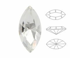 Izabaro 4228 broušený krystal, šaton, navette