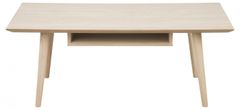 Design Scandinavia Konferenční stolek Century, 115 cm, bílý dub