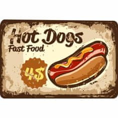 Retro Cedule Cedule Restaurace menu - Hot Dogs