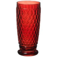 Villeroy & Boch Vysoká sklenice na vodu nebo pivo z kolekce BOSTON červená