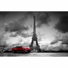 Retro Cedule Cedule Paříž red old car - Paris