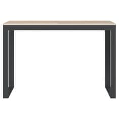 Greatstore Počítačový stůl černý a dub 110 x 60 x 73 cm dřevotříska