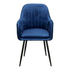 IDEA nábytek Jídelní židle DELTA modrý samet