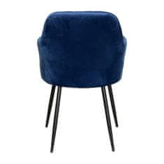 IDEA nábytek Jídelní židle DELTA modrý samet