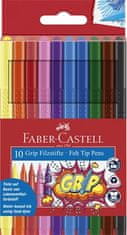 Faber-Castell Fixy "Grip", 10 barev, trojhranné