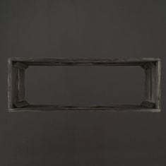 AMADEA Dřevěný obal na truhlík tmavý s ptáčky, 62x21,5x17cm, český výrobek