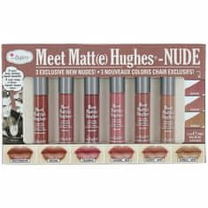 theBalm Sada 6 dlouhotrvajících tekutých rtěnek Meet Matte Hughes - Nude #8