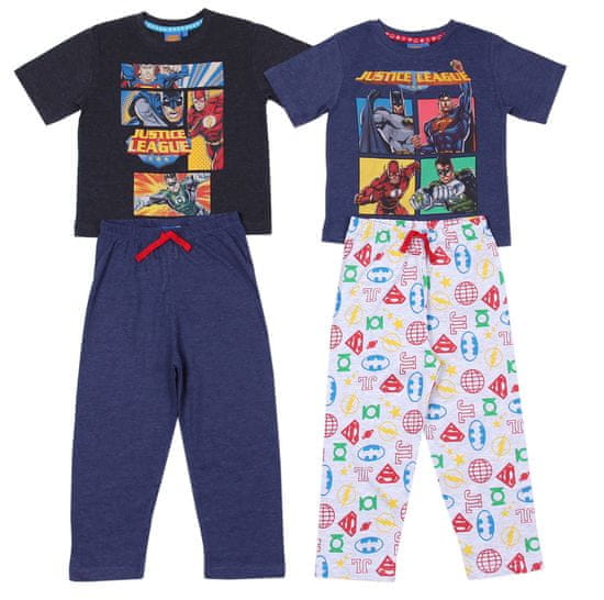 MARVEL 2x Šedé a tmavě modré chlapecké pyžamo Superhrdinové MARVEL