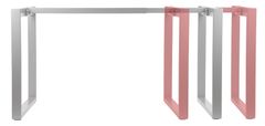 STEMA Nastavitelný rám stolu NY-131A - délka nastavitelná v rozmezí 120-180 cm, noha s profilem 60x30 mm a hloubkou 80 cm, výška 72,5 cm, barva bílá