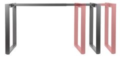 STEMA Nastavitelný rám stolu NY-131A - délka nastavitelná v rozmezí 120-180 cm, noha s profilem 60x30 mm a hloubkou 80 cm, výška 72,5 cm, barva šedá