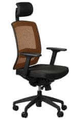 STEMA Otočná židle s prodlouženým sedákem GN-301 ORANGE