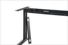 STEMA Kovový rám na stůl nebo psací stůl STL. Má posuvný nosník a nastavitelné nohy. Výška 72,5 cm. Pro pracovní desky o délce 140 až 180 cm. Černá barva.