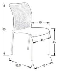 Kancelářská židle HN-7502/A ČERNÁ