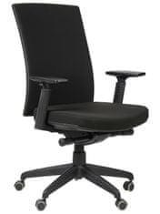 STEMA Otočná židle s prodlouženým sedákem KB-8922B-S ČERNÁ