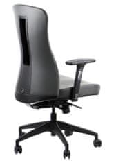 STEMA Otočná židle KENTON Grey PU s prodlouženým sedákem