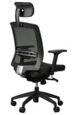 Otočná židle s prodlouženým sedákem GN-301 BLACK