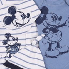 Disney Modrobílý pruhovaný chlapecký set Mickey Mouse DISNEY, certifikováno OEKO-TEX, 62