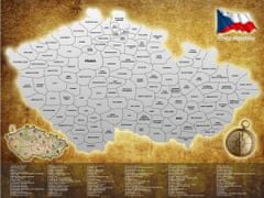 commshop Stírací mapa Česká republika