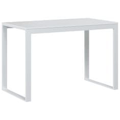 Greatstore Počítačový stůl bílý 110 x 60 x 73 cm dřevotříska