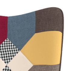 Greatstore Relaxační křeslo patchwork textil