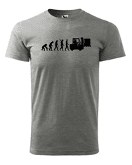 Fenomeno Pánské tričko Evoluce(skladník) - černé Velikost: XL