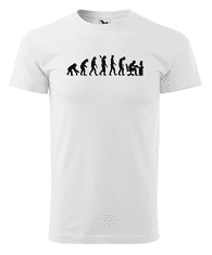 Fenomeno Pánské tričko Evoluce(programátor) - bílé Velikost: XL