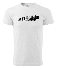 Fenomeno Pánské tričko Evoluce(skladník) - bílé Velikost: S
