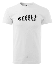 Fenomeno Pánské tričko Evoluce(instalatér) - bílé Velikost: 2XL