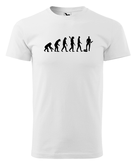 Fenomeno Pánské tričko Evoluce(instalatér) - bílé Velikost: XL