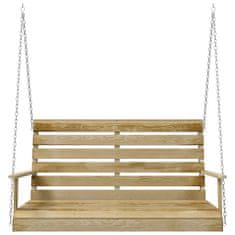 Vidaxl Houpací lavice 110 cm impregnované borové dřevo