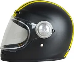 Origine Retro helma na moto VEGA CUSTOM matná žluto/černá L