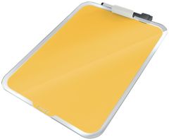Leitz Stolní skleněná tabulka Cosy na poznámky teplá žlutá